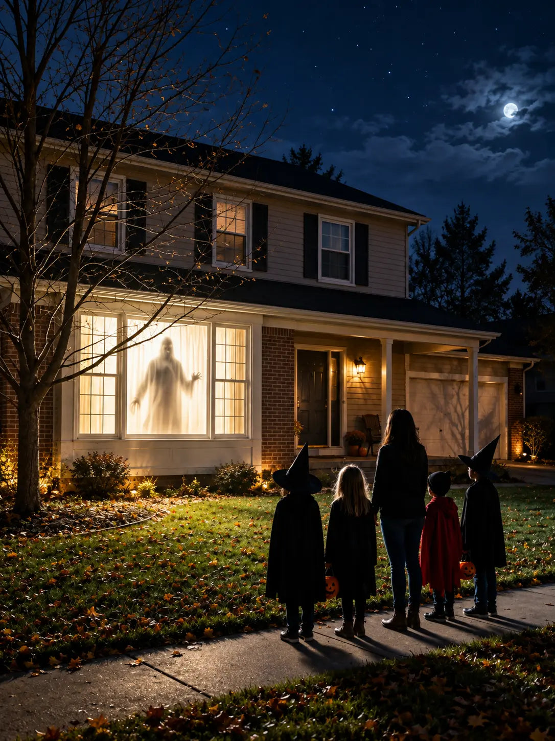 Halloween projector with tripod